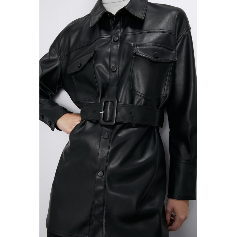 VESTE EN CUIR SYNTHÉTIQUE