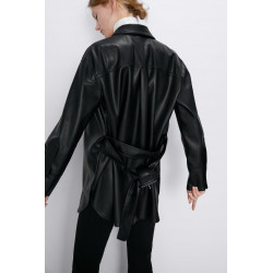 VESTE EN CUIR SYNTHÉTIQUE